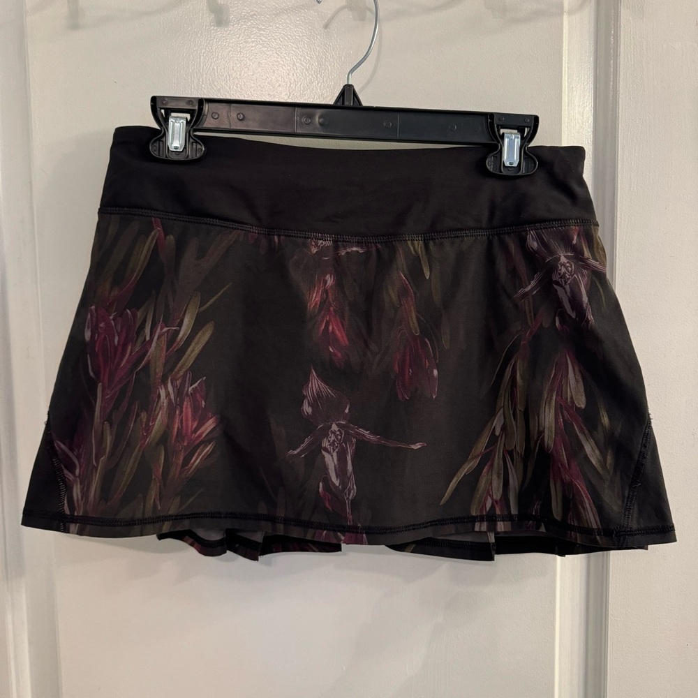 Lululemon Pace Setter Skirt Regular Length Midnight Iris Multi Black - Picture 2 of 12